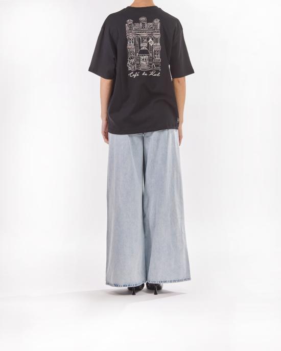 25SS 칼라거펠트 반팔 티셔츠 A2W17088 999 black NERO - KARL LAGERFELD