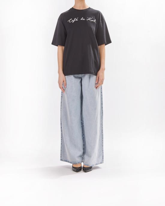 25SS 칼라거펠트 반팔 티셔츠 A2W17088 999 black NERO - KARL LAGERFELD