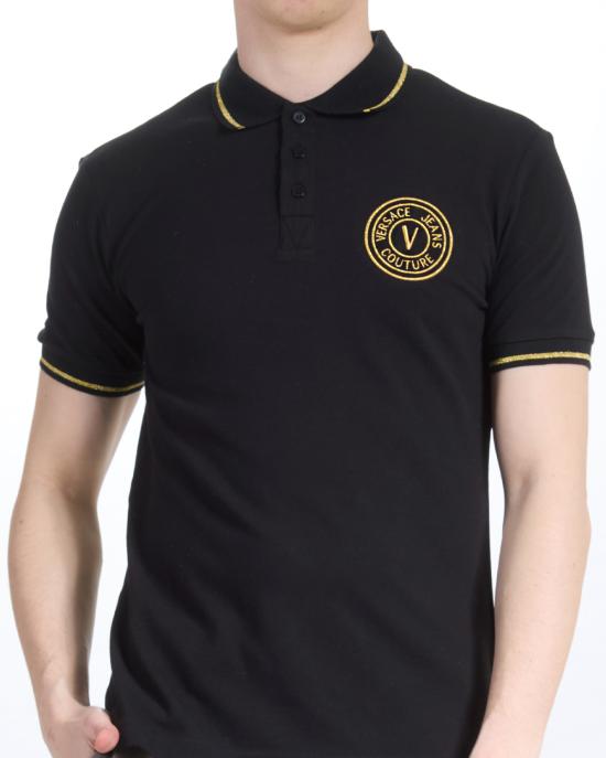 25SS 베르사체 폴로 티셔츠 78GAGT00 CJ01T G89 NERO ORO - VERSACE