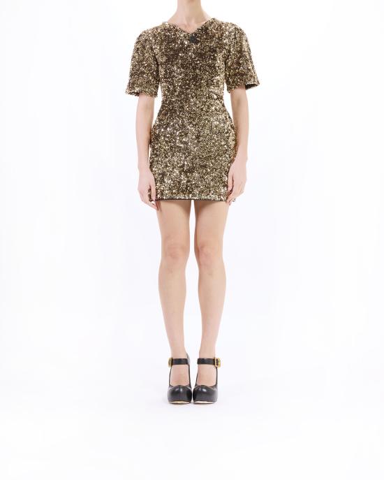 26SS 마크제이콥스 숏 원피스 2S5RDR001K14 710 gold ORO - MARC JACOBS