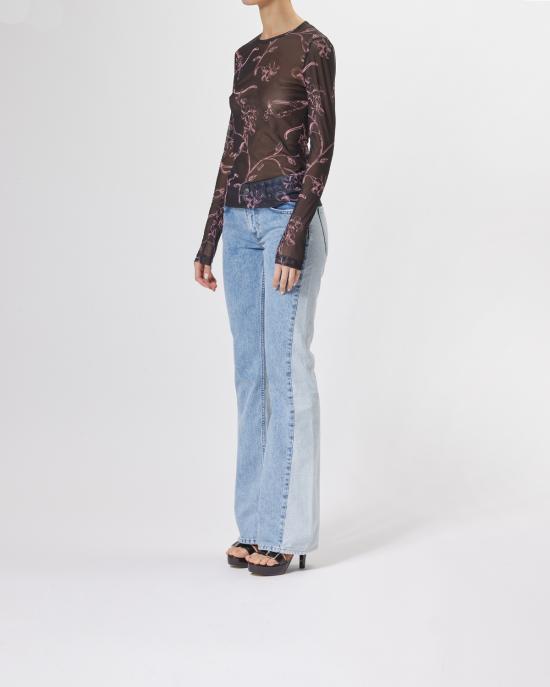 25SS 모스키노 긴팔 티셔츠 251K11215 3240 1555 NERO MULTI - MOSCHINO