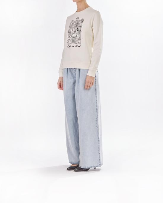 25SS 칼라거펠트 긴팔 티셔츠 A2W20057 B89 cannolic cream OFF WHITE - KARL LAGERFELD