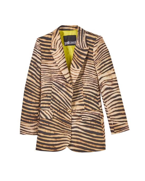 25SS 저스트까발리 수트 자켓 78PAQ700 NS600 716 marzapan MULTICOLOR