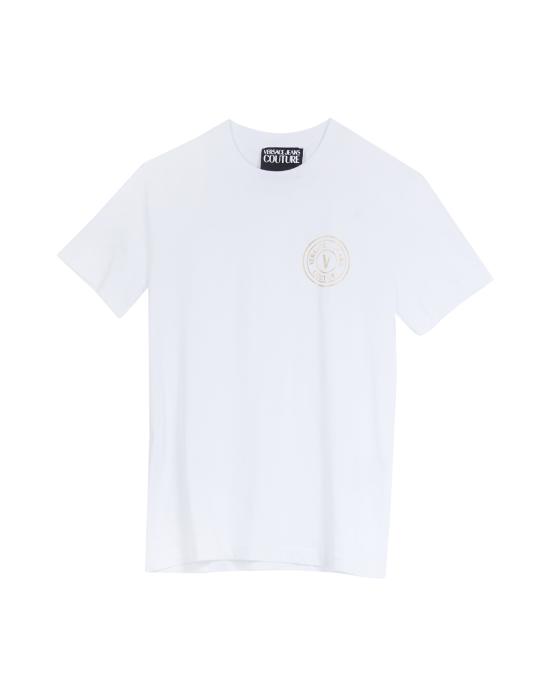 25SS 베르사체 반팔 티셔츠 78GAHT00 CJ00T G03 BIANCO ORO