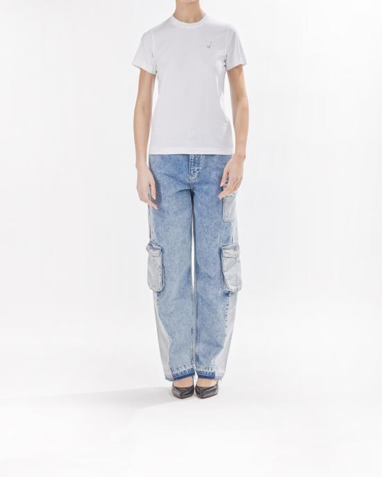 25FW 모스키노 반팔 티셔츠 0714 0541 3001 BIANCO - MOSCHINO