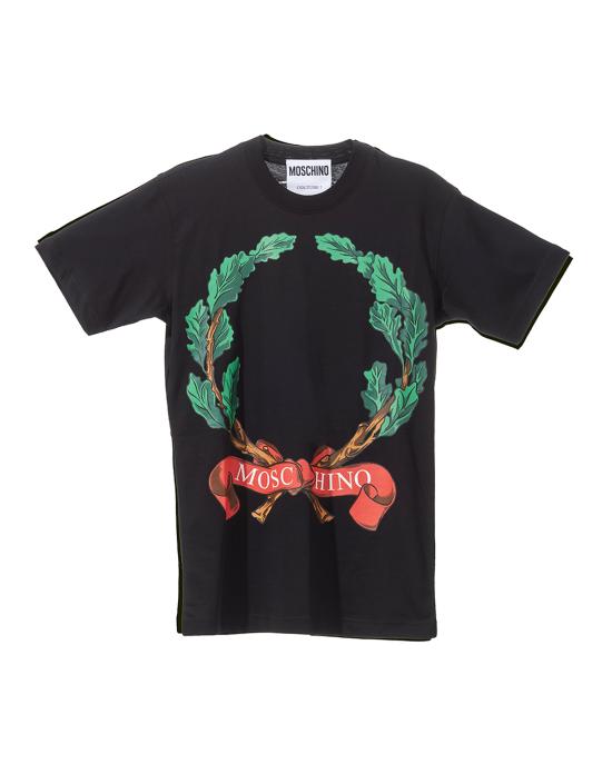 25FW 모스키노 반팔 티셔츠 0702 5441 1555 NERO