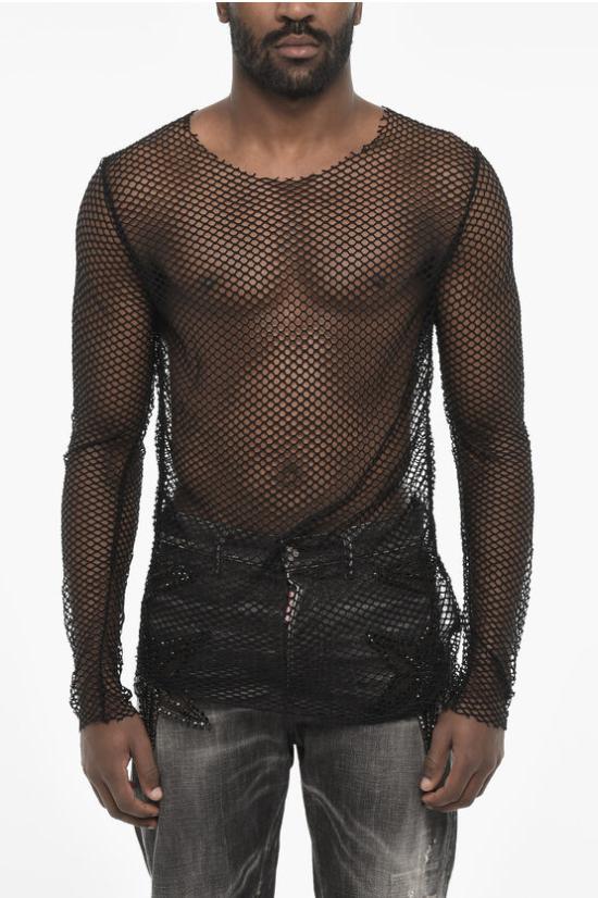  디스퀘어드2 긴팔 티셔츠 S74GD1118 S24487 900 Black