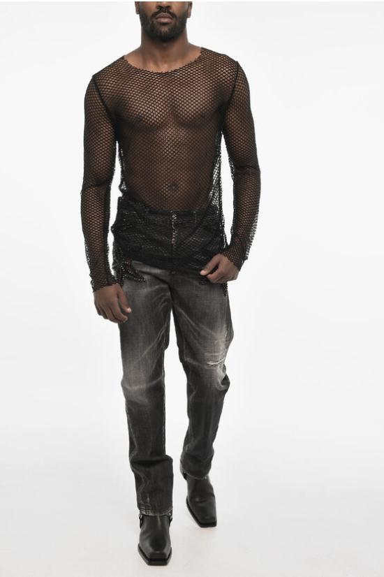  디스퀘어드2 긴팔 티셔츠 S74GD1118 S24487 900 Black - DSQUARED2