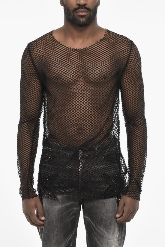  디스퀘어드2 긴팔 티셔츠 S74GD1118 S24487 900 Black