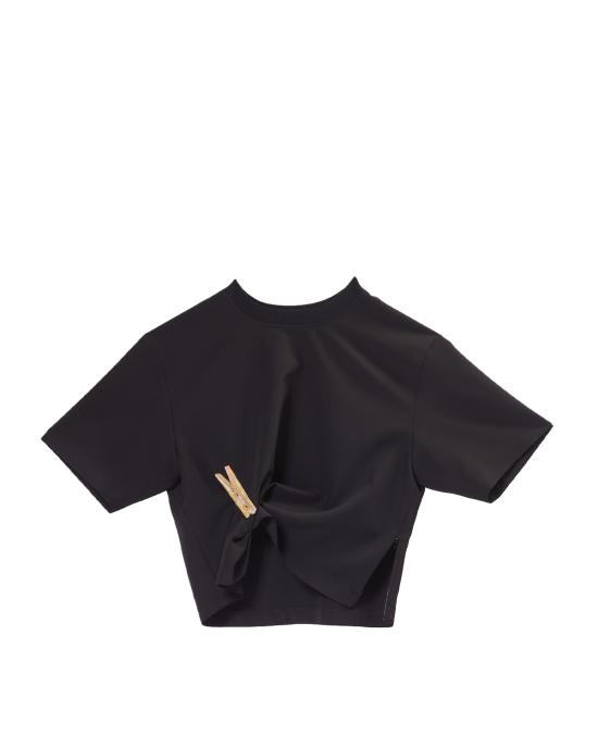 25SS 모스키노 반팔 티셔츠 0221 3722 1555 NERO