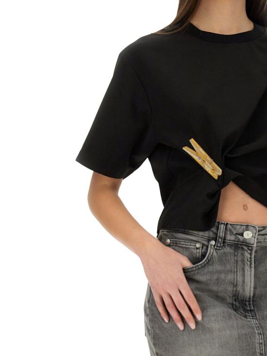  모스키노 반팔 티셔츠 0221 3722 1555 NERO - MOSCHINO