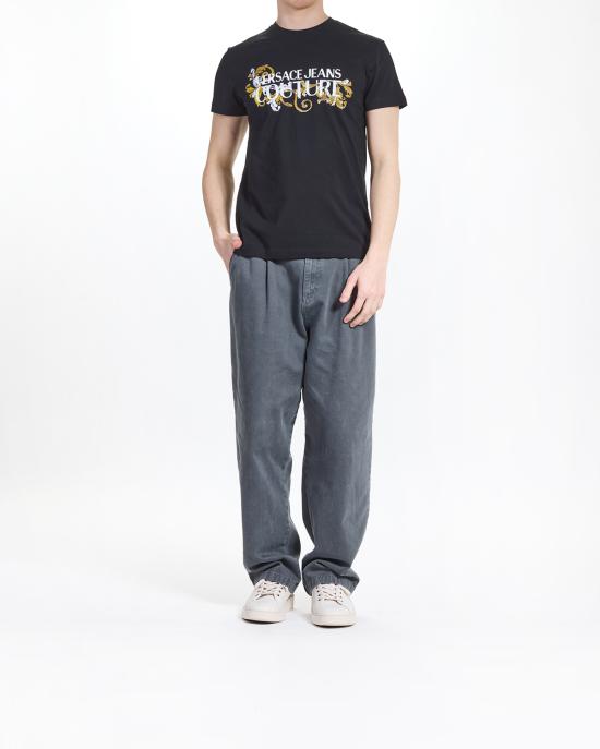 25SS 베르사체 반팔 티셔츠 78GAHC05 CJ01C G89 NERO MULTI - VERSACE