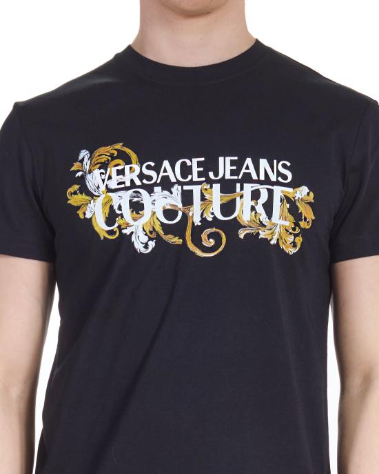 25SS 베르사체 반팔 티셔츠 78GAHC05 CJ01C G89 NERO MULTI - VERSACE