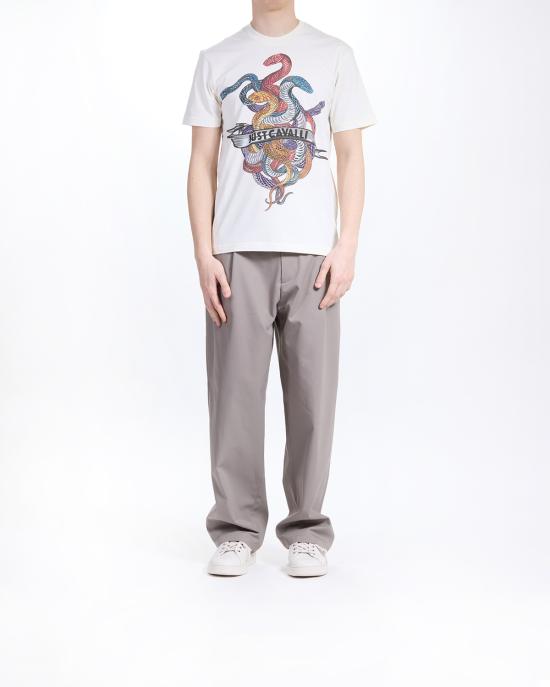 25SS 저스트까발리 반팔 티셔츠 78OAHT10 CJ500 004 off white BIANCO - JUST CAVALLI