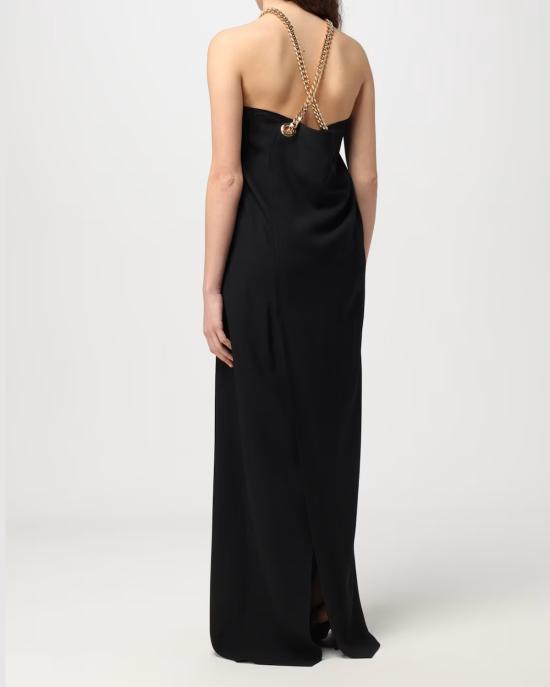  모스키노 롱 원피스 0408 0433 4555 NERO ORO - MOSCHINO