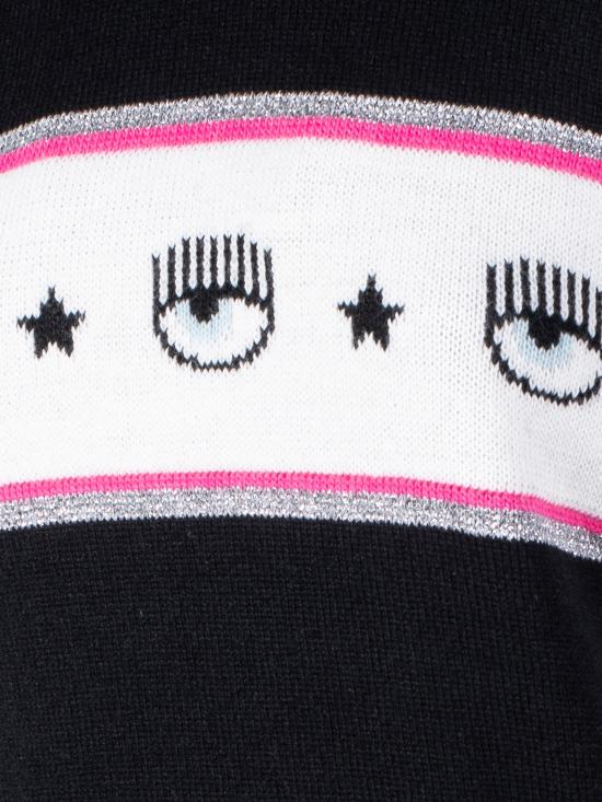  키아라 페라그니 미디 원피스 73CBOM96 CMA10 899 black NERO - CHIARA FERRAGNI