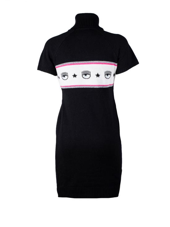  키아라 페라그니 미디 원피스 73CBOM96 CMA10 899 black NERO