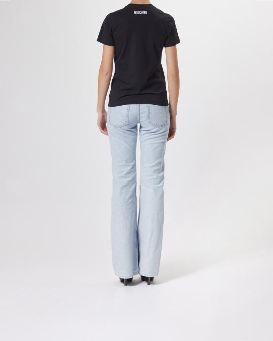 25FW 모스키노 반팔 티셔츠 0714 0541 3555 NERO - MOSCHINO