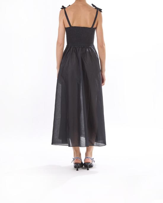 26SS 칼라거펠트 롱 원피스 KHA2W46009 999 NERO - KARL LAGERFELD