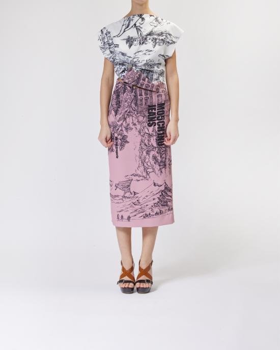 25SS 모스키노 미디 원피스 251K10409 3232 1188 MULTICOLOR - MOSCHINO