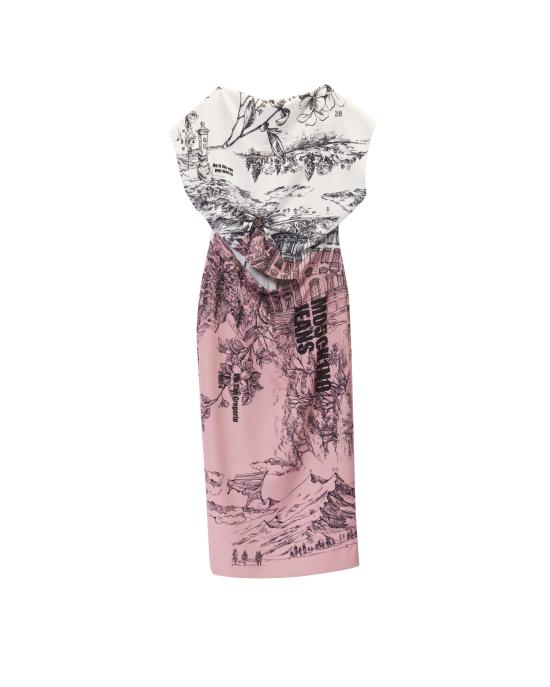 25SS 모스키노 미디 원피스 251K10409 3232 1188 MULTICOLOR