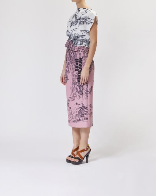 25SS 모스키노 미디 원피스 251K10409 3232 1188 MULTICOLOR - MOSCHINO