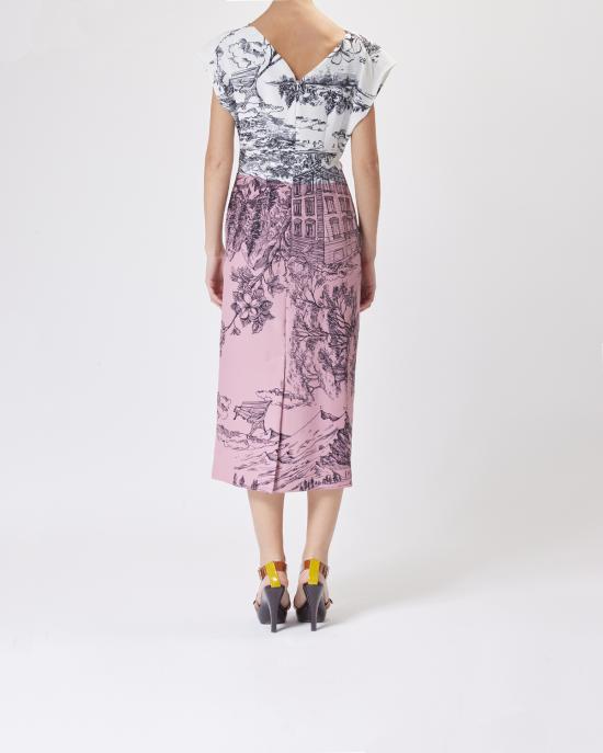 25SS 모스키노 미디 원피스 251K10409 3232 1188 MULTICOLOR - MOSCHINO