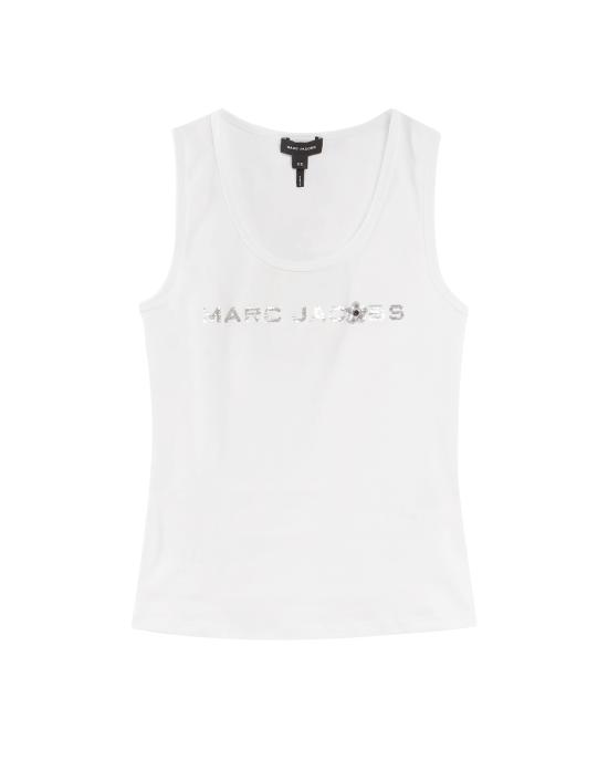 25SS 마크제이콥스 민소매 티셔츠 2S5RTP080C11 100 white BIANCO
