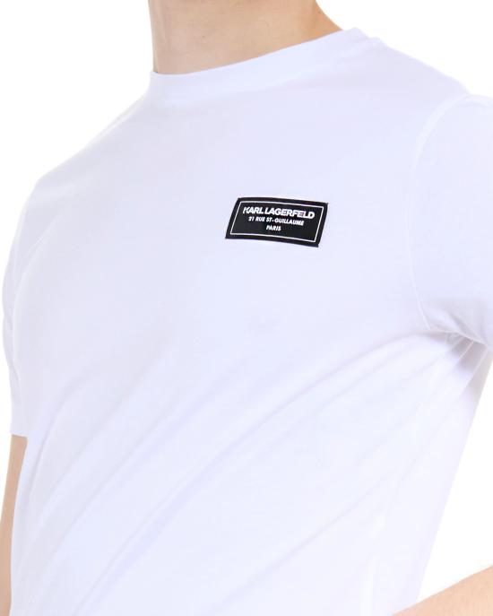 25SS 칼라거펠트 반팔 티셔츠 KM755052 552224 10 white BIANCO - KARL LAGERFELD