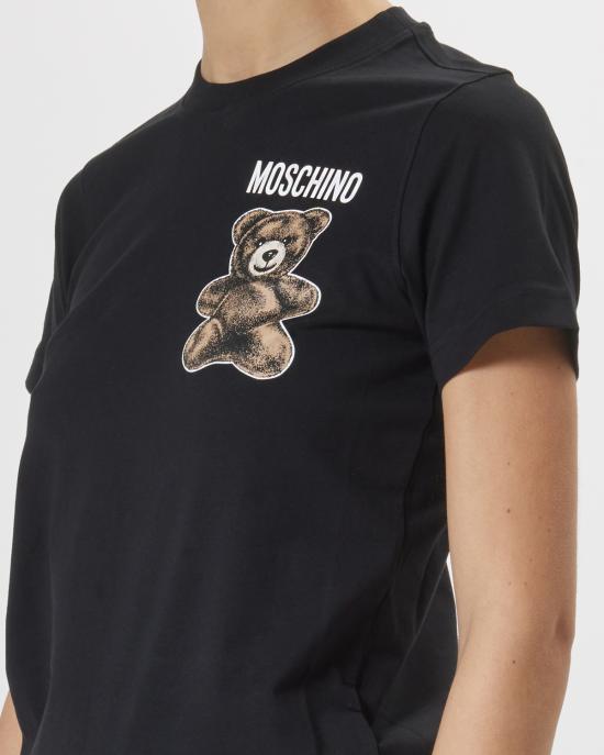 25SS 모스키노 반팔 티셔츠 0708 0541 1555 NERO - MOSCHINO