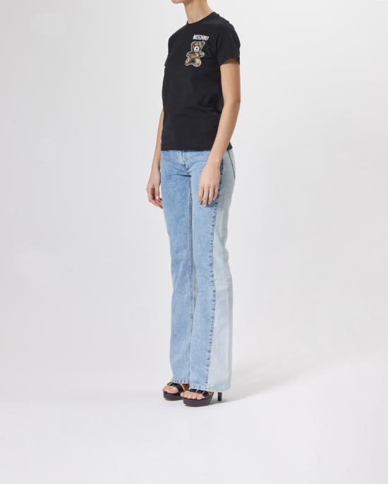 25SS 모스키노 반팔 티셔츠 0708 0541 1555 NERO - MOSCHINO