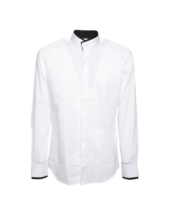 26SS 칼라거펠트 긴팔 셔츠 KM605112 2552602 19 white black BIANCO NERO
