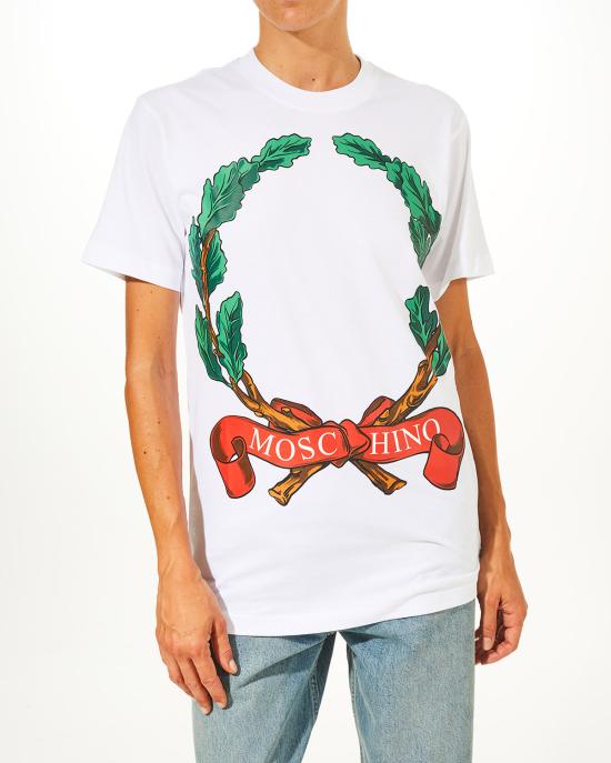 25FW 모스키노 반팔 티셔츠 0702 5441 1001 BIANCO - MOSCHINO