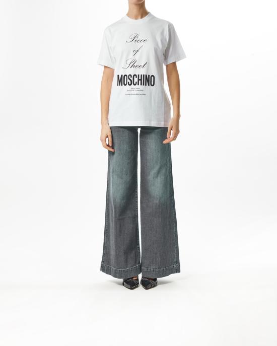  모스키노 반팔 티셔츠 251D 0717 0441 1001 BIANCO - MOSCHINO
