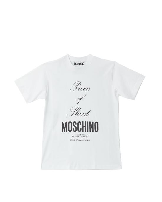 25SS 모스키노 반팔 티셔츠 251D 0717 0441 1001 BIANCO
