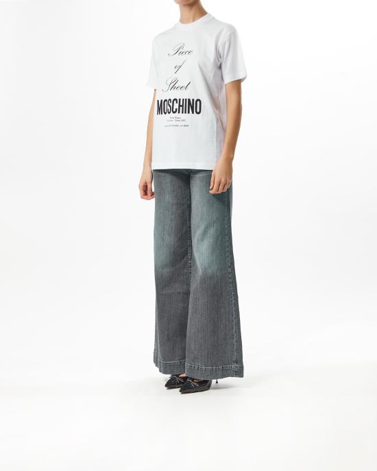  모스키노 반팔 티셔츠 251D 0717 0441 1001 BIANCO - MOSCHINO