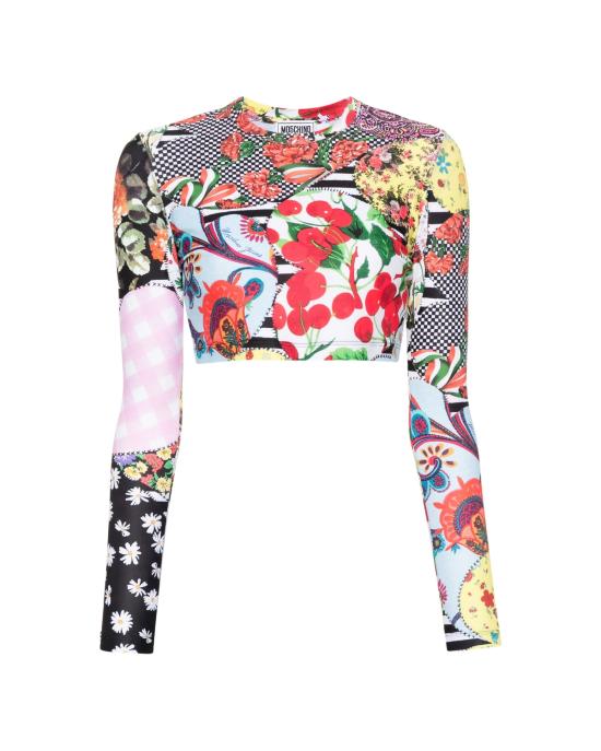  모스키노 긴팔 티셔츠 1206 3780 1888 MULTICOLOR