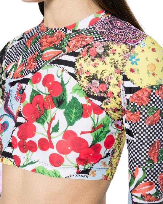  모스키노 긴팔 티셔츠 1206 3780 1888 MULTICOLOR - MOSCHINO