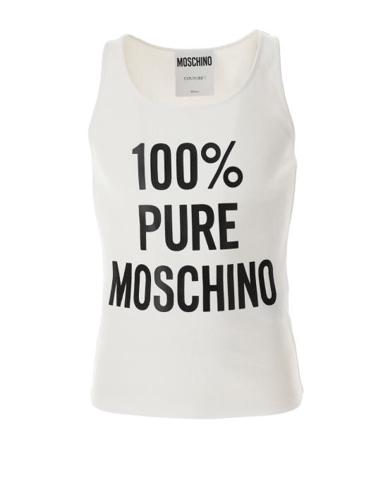  모스키노 민소매 티셔츠 8901 0230 1001 BIANCO