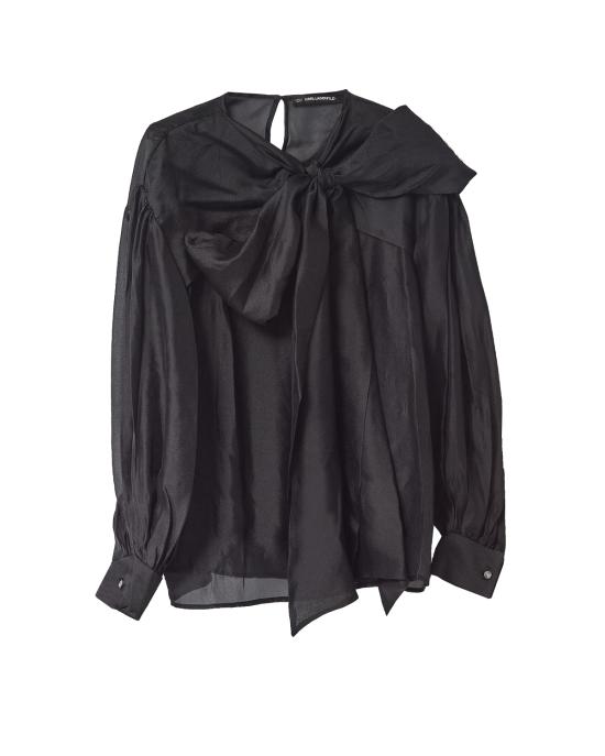 25SS 칼라거펠트 민소매 티셔츠 A1W11015 979 gunmetal NERO