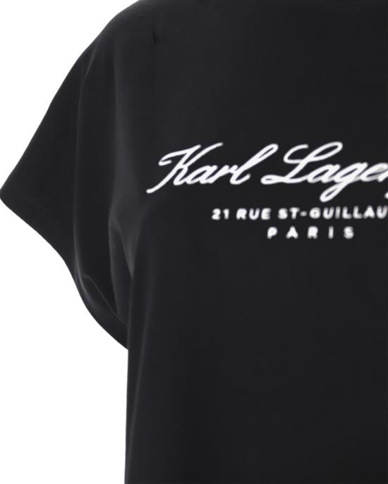 25FW 칼라거펠트 반팔 티셔츠 235W1705 999 black NERO - KARL LAGERFELD