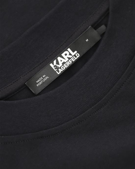 25FW 칼라거펠트 반팔 티셔츠 235W1705 999 black NERO - KARL LAGERFELD