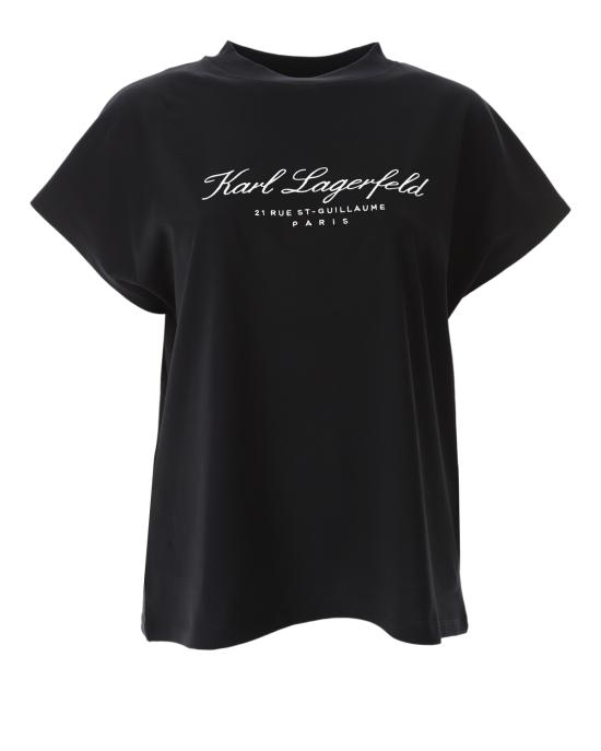 25FW 칼라거펠트 반팔 티셔츠 235W1705 999 black NERO