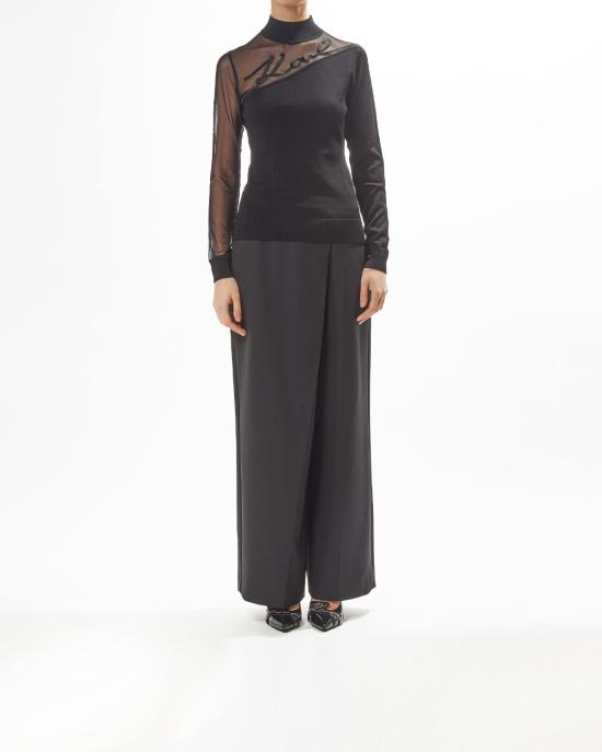 25SS 칼라거펠트 터틀넥 A1W18040 999 black NERO - KARL LAGERFELD