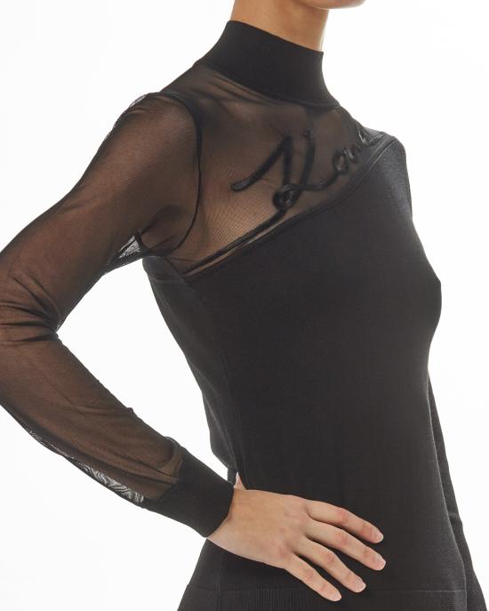 25SS 칼라거펠트 터틀넥 A1W18040 999 black NERO - KARL LAGERFELD