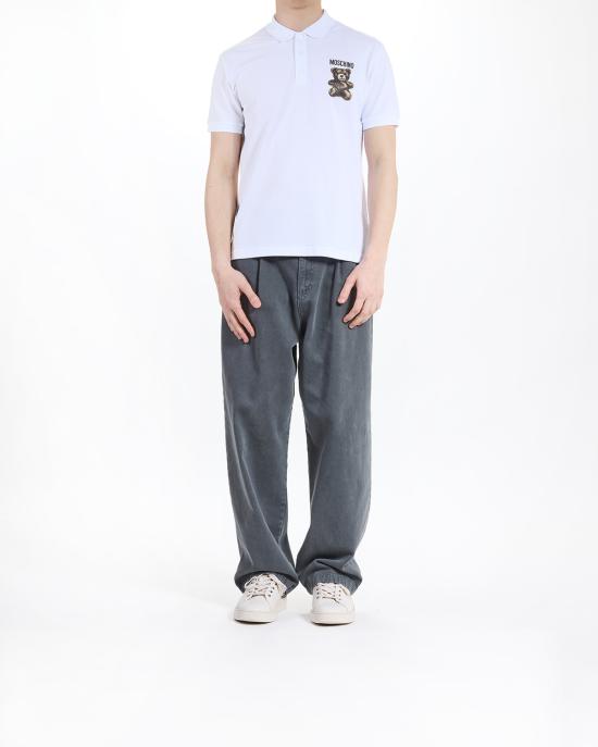 25SS 모스키노 반팔 티셔츠 1601 0242 1001 BIANCO - MOSCHINO