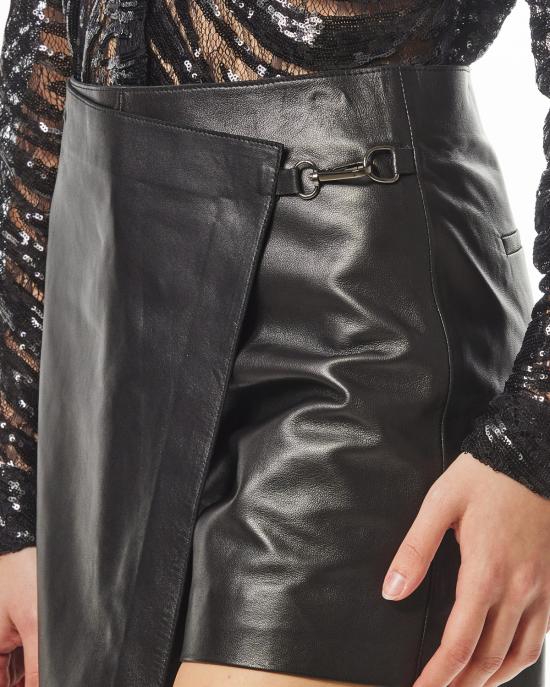 25SS 칼라거펠트 숏 스커트 A1W12028 999 NERO - KARL LAGERFELD