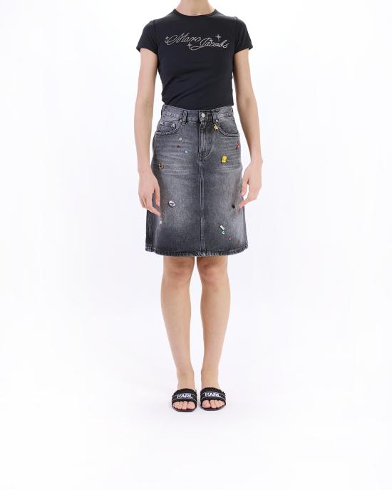 25FW 마크제이콥스 숏 스커트 2S5RSK011D02 011 bleached black GRIGIO - MARC JACOBS