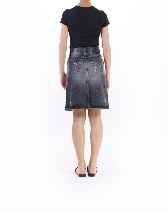 25FW 마크제이콥스 숏 스커트 2S5RSK011D02 011 bleached black GRIGIO - MARC JACOBS