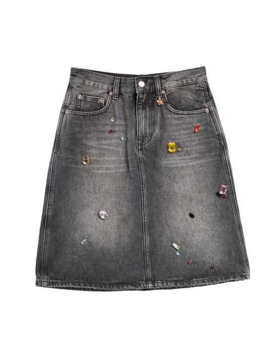 25FW 마크제이콥스 숏 스커트 2S5RSK011D02 011 bleached black GRIGIO